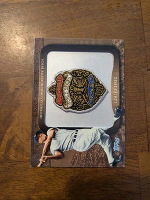 2009 Topps #LPR-56 Lou Gehrig Legends Commemorative Patch - Image 1 of 2