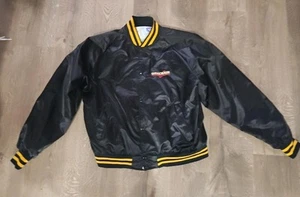 Giubbotto Bomber Vintage Uomo Goldschlager 107 Nylon Nero Taglia Large - Foto 1 di 6