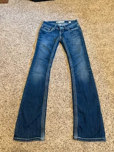 BKE Jeans Womens Size 24 Stella Slim Fit Bootcut Lowrise Denim - Picture 1 of 7
