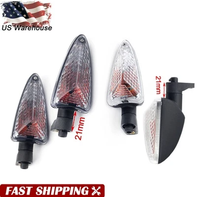 Luz indicadora de señal de giro transparente/humo para BMW G310GS S1000RR R1200GS G650GS Foto 1 de 4