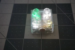 Lego Duplo Brick 2 x 2 Disney Frozen Multi Colored Light Up w/ White Button - Picture 1 of 7