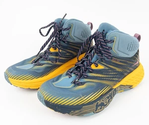 Hoka One One Speedgoat Mid 2 GTX Donna US 8 Blu Giallo Gore-Tex Trail Escursionismo - Foto 1 di 13