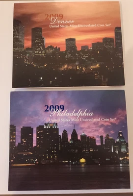 2009 US MINT UNCIRCULATED BU P&D 36 COIN SET Philadelphia and Denver Mint. - Image 1 of 4