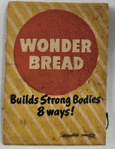1954 WONDER BREAD Matchbook Kit Graphics Ad Sewing Notion - Picture 1 of 3