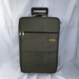 Briggs & Riley Rolling 22" Carry-On Suitcase Luggage Wheeled Olive Green - Picture 1 of 15