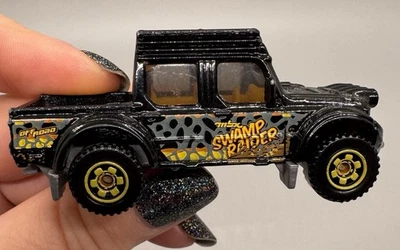 Matchbox 2014 Die cast SWAMP RAIDER Off Road Car Toy Black Truck - Image 1 of 4