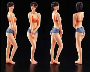 1/20 Scale Bikini Girl Resin Figure - Sexy Anime-Style Beach Pose Model Kit - Bild 1 von 2
