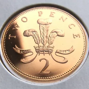 1989 Proof Two Pence UK United Kingdom British Uncirculated Coin 2 N153 - Picture 1 of 6