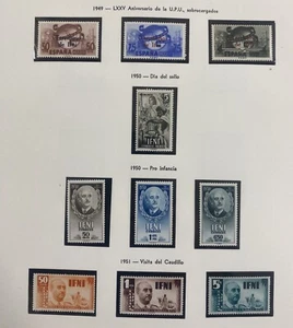 IFNI COLECCIÓN DE SELLOS NUEVOS SIN FIJASELLOS DESDE 1949/1962. CATÁLOGO 329 € - Imagen 1 de 11
