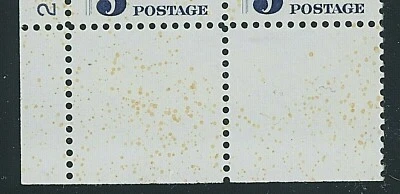 EFO 1249 "WILD TAGGING" OF THIS UR PLATE BLOCK OF 4 YELLOW MARGIN TAGGING DOTS - Image 1 of 2