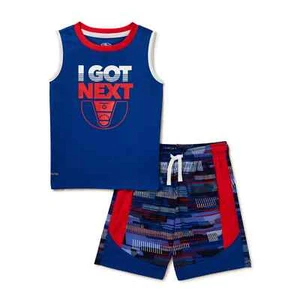 Juego de 2 piezas de camisetas y pantalones cortos activos ATLETIC WORKS para niños 18 MESES • Baloncesto - Imagen 1 de 3