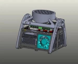 PC DESKTOP FILE STL PER STAMPA CASE PC MINI SKELETON - Afbeelding 1 van 10