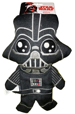 PETCO Star Wars Darth Vader Perro Flattie 9” Juguete Lado Oscuro Arrugado, NUEVO, Navidad Foto 1 de 4