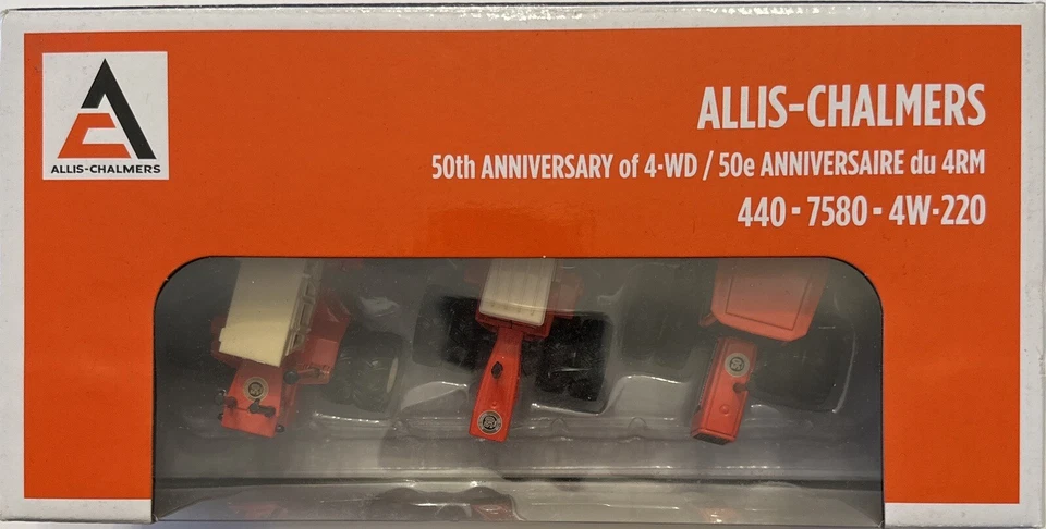 1/64 Allis Chalmers 3 Piece 4wd Set With 7580, 4W-220, 440 - Image 1 of 1