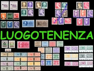 RSI e Luogotenenza e Regno di Umberto II MNH ** Emissione completa a scelta ! - Imagen 1 de 17