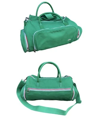  LACOSTE HOLDALL Vintage M93 Canvas 54 Croc Green  NEW - Image 1 of 4