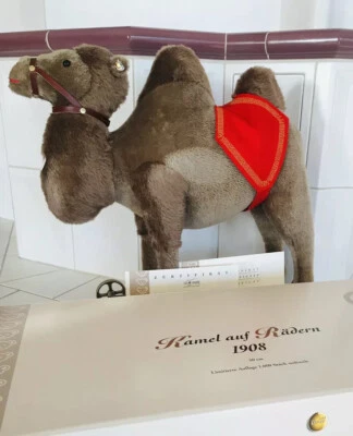 Steiff 400438 Kamel auf Rädern neuwertig Zertifikat und OVP, limit. auf 1000 St  - Bild 1 von 4