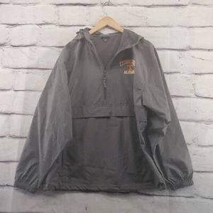 TENNESSEE VOLUNTEERS ALUMNI Windbreaker Jacket Mens Medium Champion NCAA Gray - Picture 1 of 10