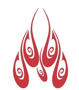 FLAME HOOD #H5 DECAL VINYL GRAPHIC CAR TRUCK VEHICLE FIRE  AUTO VAN SUN BLAZE - Bild 1 von 2