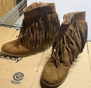 womens ankle boots size 8.5 brown - Picture 1 of 5