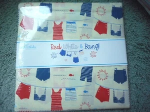 Red, White & Bang! by Riley Blake, layer cake (10" squares) - Picture 1 of 2