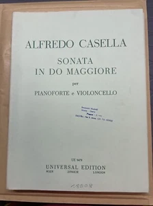 Alfredo Casella Sonata In Do Maggiore Per Pianoforte E Violoncello - Foto 1 di 4
