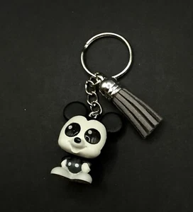 Llavero Mickey blanco y negro con borla - Imagen 1 de 1