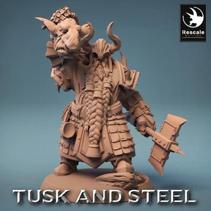 Zwerg Krieger F13 - Tusk And Steel - Lord Of The Print - 28mm Tabletop Figur - Bild 1 von 4
