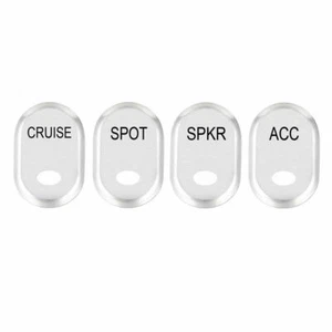 4x Brushed Rocker Panel Switch Covers Fit for Touring Road Glide FLTR - Foto 1 di 2