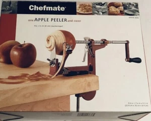 Chefmate Pelador de Manzanas y Corer Rojo Encimera Accesible Nuevo - Imagen 1 de 2