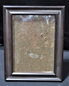 Brown Wood Look Plastic Photo Frame 5 x 7 photo stands vertical or horizontal - Picture 1 of 10