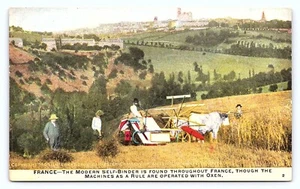 1909 Francia Cosechadora Internacional Auto Encuadernación Maquinaria Agricultura Postal D26 - Imagen 1 de 6