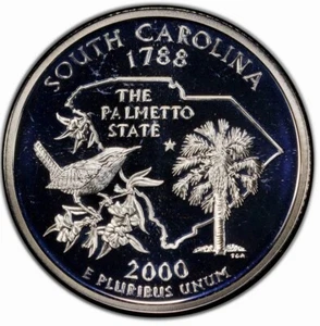 Washington Silver Quarters Proof State 2000 South Carolina 90% Silver From Set - Picture 1 of 12