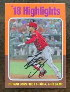 2019 Topps Archives Shohei Ohtani '18 Highlights #316 Los Angeles Angels MVP - Picture 1 of 3
