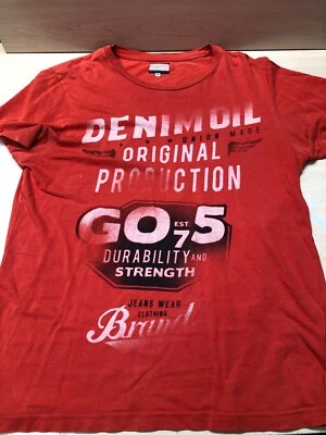 Camiseta Jack & Jones Hombre Roja Manga Shott Talla M Foto 1 de 4