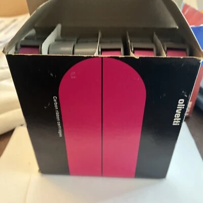 Vintage Olivetti 6 Carbon Ribbon Cartridges Typewriter Black ink ribbon 7251509 - Image 1 of 4