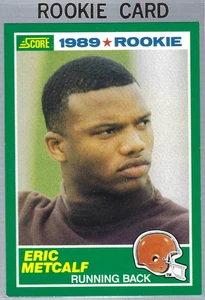 1989 Score #259 - Eric Metcalf Rookie Card Cleveland Browns Football RC - Picture 1 of 2