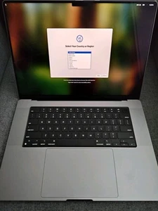 Apple 2021 MacBook Pro 16" M1 Max (32-rdzeniowy procesor graficzny) 32GB RAM 512GB space grey A2485 - Zdjęcie 1 z 19
