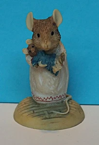Statuina Primula Brambly Hedge & Teddy Mouse 1991 JILL BARKLEM #76211 RARA - Foto 1 di 7