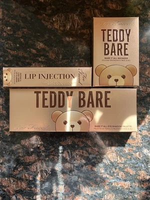 Too Faced Teddy Bare. Bronzer, Lip Injection And Eye Shadow Pallet. Lot of 3 - Image 1 of 4