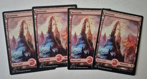 Magic The Gathering - MTG - Mountain - Battle for Zendikar - Full Art x 4 - NM - Picture 1 of 1