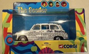 CORGI 58007 BEATLES POP GROUP WHITE NEWSPAPER TAXI LONDON CAB DIECAST MODEL CAR - Picture 1 of 6