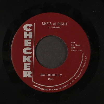 BO DIDDLEY: say man, back again / she's alright CHECKER 7" Single 45 RPM - Image 1 of 2