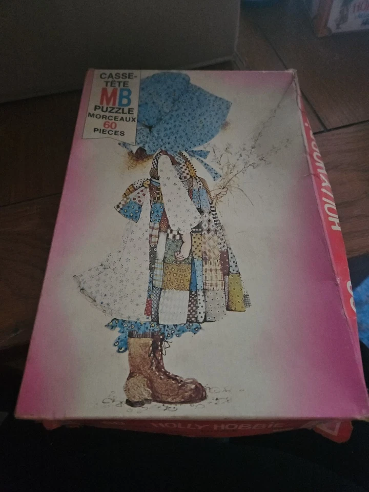Rompecabezas Holly Hobbie vintage 1976 Milton Bradley 60 piezas completo Foto 1 de 4