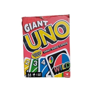 2015 Giant Uno Playing Cards Jumbo 10.1" X 7.4" Discontinued Cardinal Edition - Picture 1 of 2
