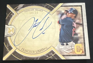 Francisco Lindor 2018 Topps Museum Collection Archival Auto /25 #AA-FL SSP - Picture 1 of 2