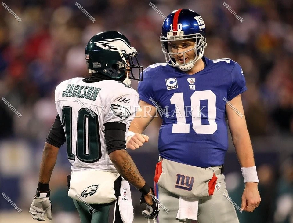 Foto EN961 Eli Manning Giants - Desean Jackson Eagles 8x10 11x14 16x20 Foto 1 de 1