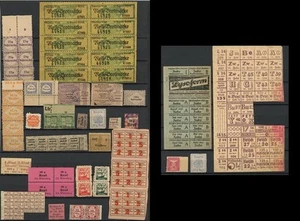 Germany ration stamps revenue fiscal - Imagen 1 de 3