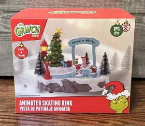 Pista de patinaje animada The Grinch Dr Seuss luces y sonido Who-ville 2025 - Imagen 1 de 4