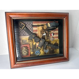 Sargento de policía regalo caja sombra decoración - Imagen 1 de 10